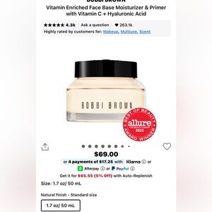 🍒4/$25🍒 Bobbi Brown Vitamin Enriched Face Base